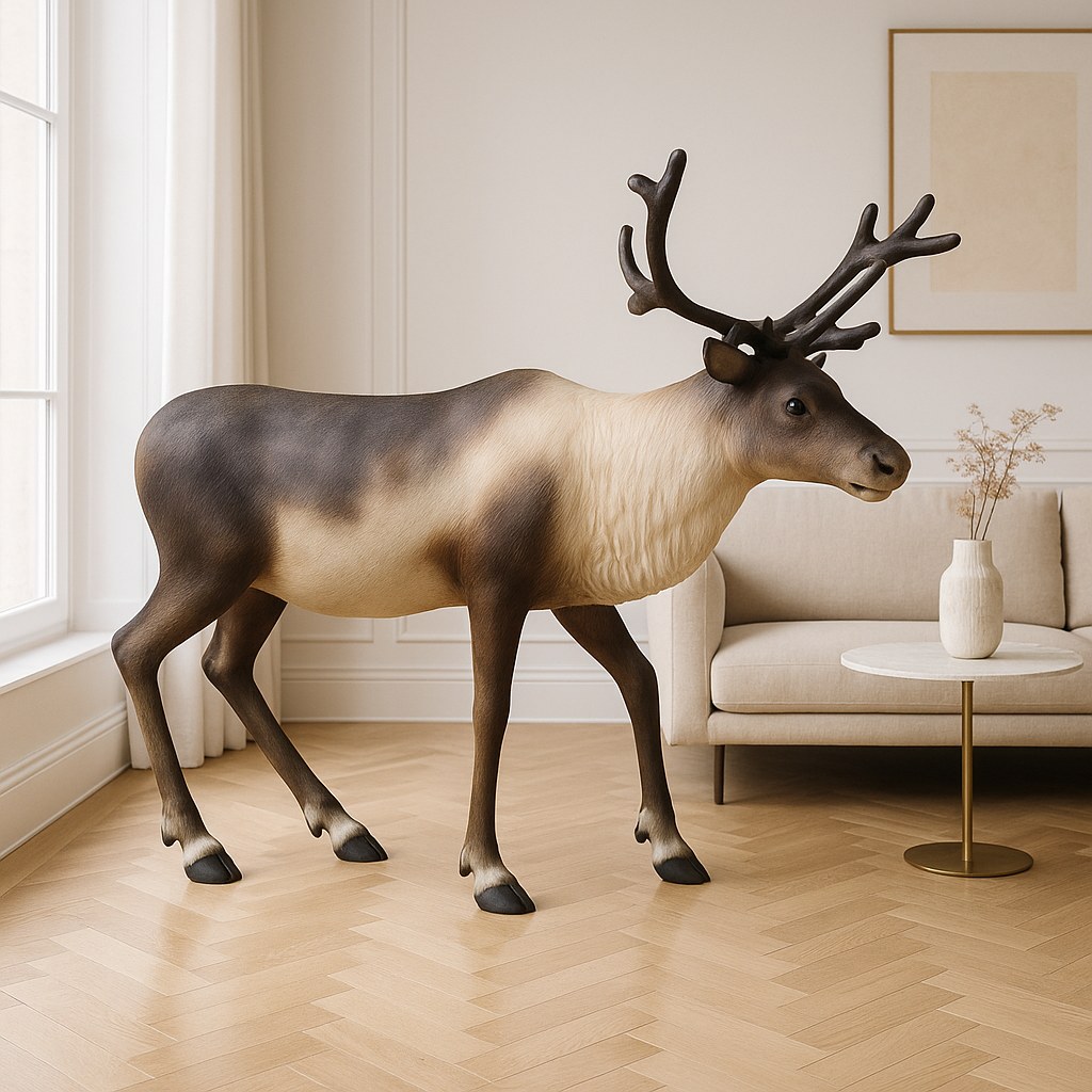 Sculptures de Noël en résine synthétique et fibre de verre