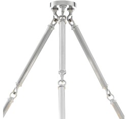 Casa Padrino lámpara de lujo de plata 67 x H. 90 cm - colección de hoteles de lujo
