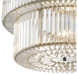 Casa Padrino lámpara de lujo de plata 67 x H. 90 cm - colección de hoteles de lujo