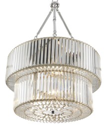 Casa Padrino lámpara de lujo de plata 67 x H. 90 cm - colección de hoteles de lujo
