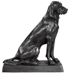 Casa Padrino luxury bronze figures set of 2 dogs 32 x 60 x H. 73 cm - limited edition
