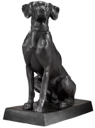 Casa Padrino luxury bronze figures set of 2 dogs 32 x 60 x H. 73 cm - limited edition