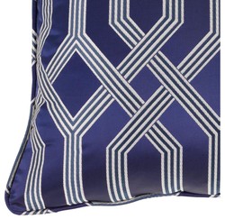 Casa Padrino luxury cushion blue with pattern 60 x 60 cm - luxury accessories