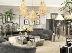 Casa Padrino luxe salon diviseurs gris clair 180 x H. 180 cm - édition limitée