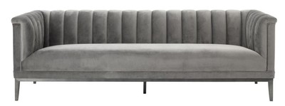 Casa Padrino Sofa Grau 230 x 86 x H. 75 cm - Luxus Kollektion