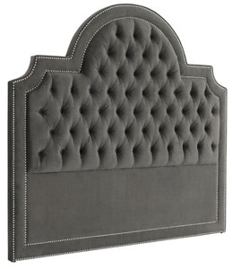 Casa Padrino tête de lit en gris foncé 199 x H. 179 cm - chambre de luxe meubles