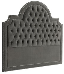 Casa Padrino tête de lit en gris foncé 199 x H. 179 cm - chambre de luxe meubles