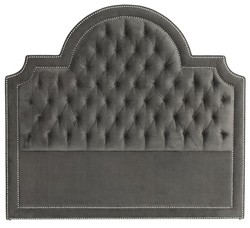 Casa Padrino tête de lit en gris foncé 199 x H. 179 cm - chambre de luxe meubles