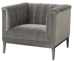 Casa Padrino gris fauteuil de luxe 89 x 86 x H. 75 cm - meubles de salon