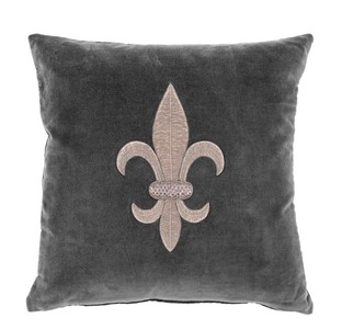 Casa Padrino Living Room Pillow Gray / Silver 50 x 50 cm - Luxury Pillow