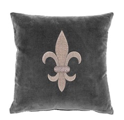 Casa Padrino Living Room Pillow Gray / Silver 50 x 50 cm - Luxury Pillow