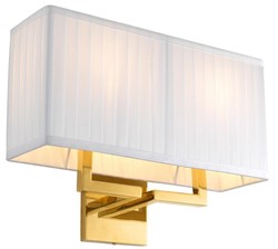 Casa Padrino lampada da parete di lusso in oro 36 x 13,5 x H. 27 cm - lampada da parete soggiorno