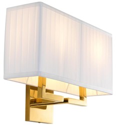Casa Padrino lampada da parete di lusso in oro 36 x 13,5 x H. 27 cm - lampada da parete soggiorno