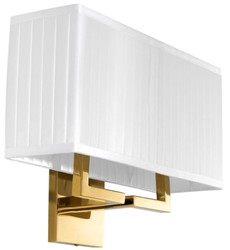 Casa Padrino lampada da parete di lusso in oro 36 x 13,5 x H. 27 cm - lampada da parete soggiorno