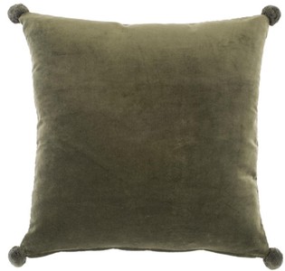Casa Padrino Luxus Zierkissen Grün / Gold 60 x 60 cm - Wohnzimmer Accessoires