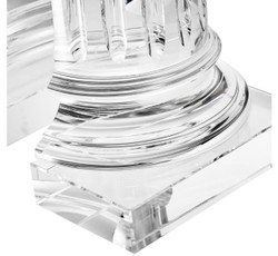 Casa Padrino sujetalibros de vidrio cristalino determinado de 17 x 8,5 x H. 21 cm - Hotel Deco diseñador