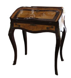 Casa Padrino Secretario barroco caoba claro - 74 x 45 x 88 cm - Secretario estilo antiguo