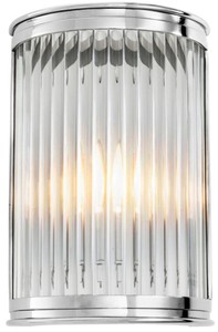 Casa Padrino Luxus Wandleuchte Silber 21 x 11 x H. 31,5 cm - Designer Hotel Restaurant Möbel
