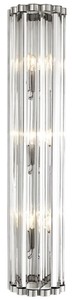 Casa Padrino Luxus Wandlampe Silber 15 x 11 x H. 75 cm - Hotel Restaurant Wandleuchte