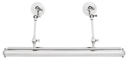 Casa Padrino lámpara de pared de plata 63 x 16 x H. 21 cm - lámpara de pared de la oficina de lujo