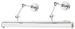 Casa Padrino lámpara de pared de plata 63 x 16 x H. 21 cm - lámpara de pared de la oficina de lujo