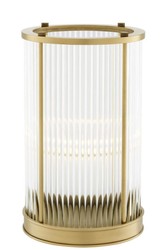Casa Padrino luxury candlestick / hurricane antique brass 16,5 x H. 27,5 cm - hotel restaurant accessories
