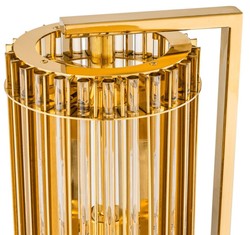 Casa Padrino lampada da tavolo di lusso oro 23 x 16,5 x H. 66 cm - edizione limitata