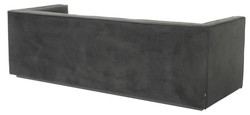 Casa Padrino luxury 3-seat sofa anthracite gray 231 x 86 x H. 73,5 cm - Luxury living room sofa