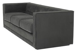 Casa Padrino luxury 3-seat sofa anthracite gray 231 x 86 x H. 73,5 cm - Luxury living room sofa