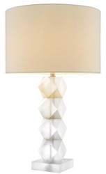 Casa Padrino design vetro satinato luce da tavolo 16 x 48 x H. 84 cm - lampada da tavolo ristorante per ristorante