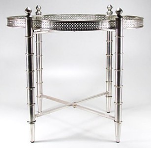 Casa Padrino mesa auxiliar plata 60 x 60 x H. 60 cm - colección de lujo