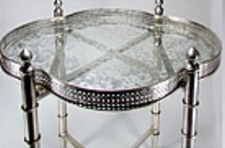 Casa Padrino side table silver 60 x 60 x H. 60 cm - luxury collection
