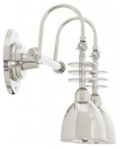 Casa Padrino luxury double wall light silver 46,5 x 26,5 x H. 40,5 cm - hotel collection