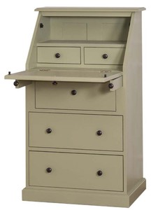 Casa Padrino Landhausstil Sekretär mit 5 Schubladen 65 x 45 x H. 110 cm - Möbel im Landhausstil
