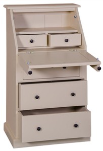 Casa Padrino Landhausstil Sekretär mit 5 Schubladen 65 x 45 x H. 110 cm - Möbel im Landhausstil