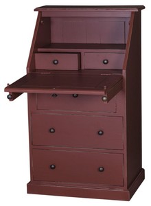 Casa Padrino Landhausstil Sekretär mit 5 Schubladen 65 x 45 x H. 110 cm - Möbel im Landhausstil