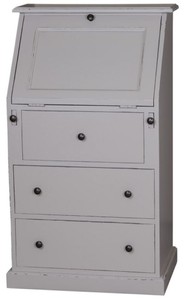 Casa Padrino Landhausstil Sekretär mit 5 Schubladen 65 x 45 x H. 110 cm - Möbel im Landhausstil