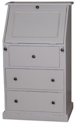 Bureau de style maison de campagne Casa Padrino avec 5 tiroirs 65 x 45 x H. 110 cm - meuble de style campagnard