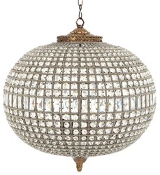 Casa Padrino lampadario in cristallo di lusso ottone antico 70 x H. 70 cm - collezione di lusso