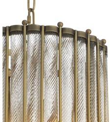 Casa Padrino lantern / pendant lamp in antique brass 35 x H. 53 cm - luxury hotel furniture