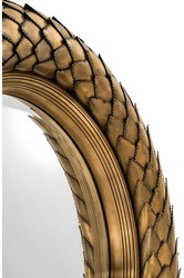 Casa Padrino luxury wall mirror vintage brass diameter 60 cm - living room mirror