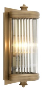 Casa Padrino luxury living room wall lamp brass 13 x 11 x H. 29 cm - Hotel Furniture