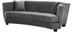 Casa Padrino sofá de lujo gris 226 x 110 x H. 74 cm - muebles de sala de lujo