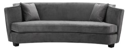 Casa Padrino sofá de lujo gris 226 x 110 x H. 74 cm - muebles de sala de lujo