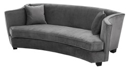 Casa Padrino sofá de lujo gris 226 x 110 x H. 74 cm - muebles de sala de lujo