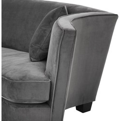 Casa Padrino sofá de lujo gris 226 x 110 x H. 74 cm - muebles de sala de lujo
