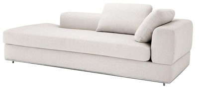 Casa Padrino sofá de diseño color natural lado derecho 231 x 101 x H. 85 cm - muebles de salón de lujo