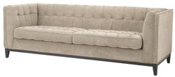 Casa Padrino sofá de lujo greige 230 x 81 x H. 78 cm - colección de lujo
