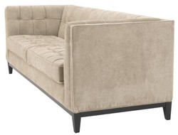 Casa Padrino sofá de lujo greige 230 x 81 x H. 78 cm - colección de lujo