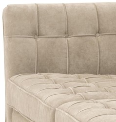 Casa Padrino sofá de lujo greige 230 x 81 x H. 78 cm - colección de lujo